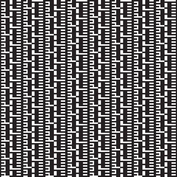 Seamless optical art pattern background vector black and white — Stock Vector