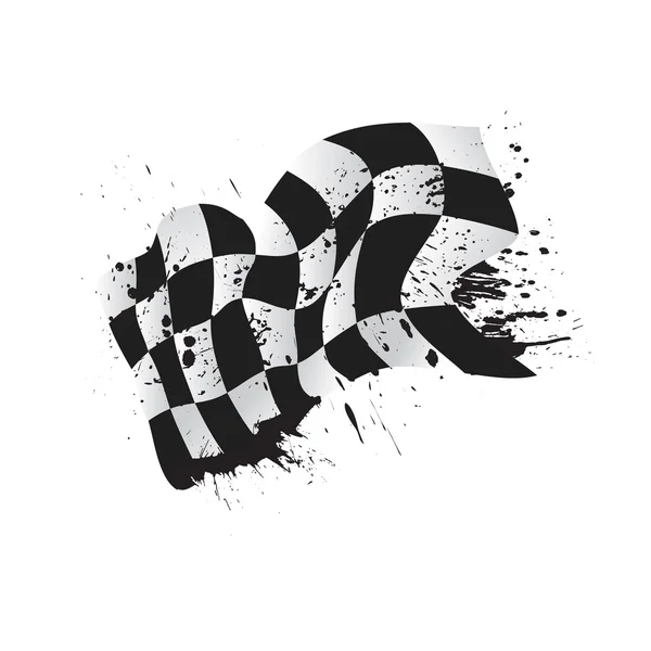 Geruite race vlag waveing vector achtergrond layout ontwerp — Stockvector