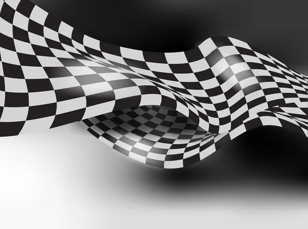 Checkered bandeira de corrida waveing vetor design de layout de fundo —  Vetores de Stock