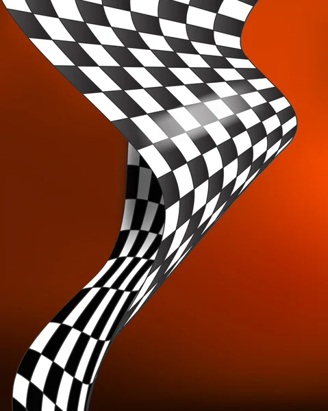 Checkered bandeira de corrida waveing vetor design de layout de fundo —  Vetores de Stock