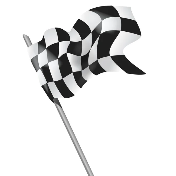 Drapeau de course à carreaux agitant vecteur conception de mise en page arrière-plan — Image vectorielle