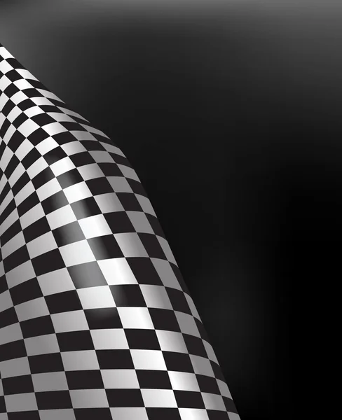 Bandiera corsa a scacchi sventolando disegno layout vettoriale di sfondo — Vettoriale Stock