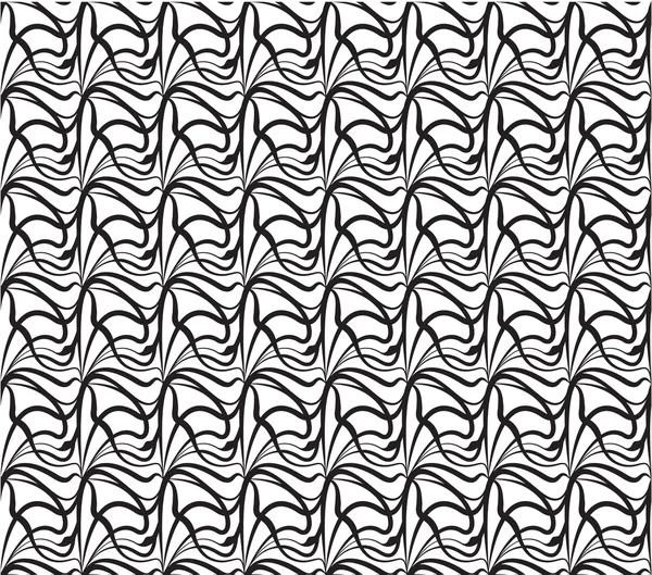 シームレスなオプティカル ・ アート パターン背景ベクトル黒と白 — ストックベクタ