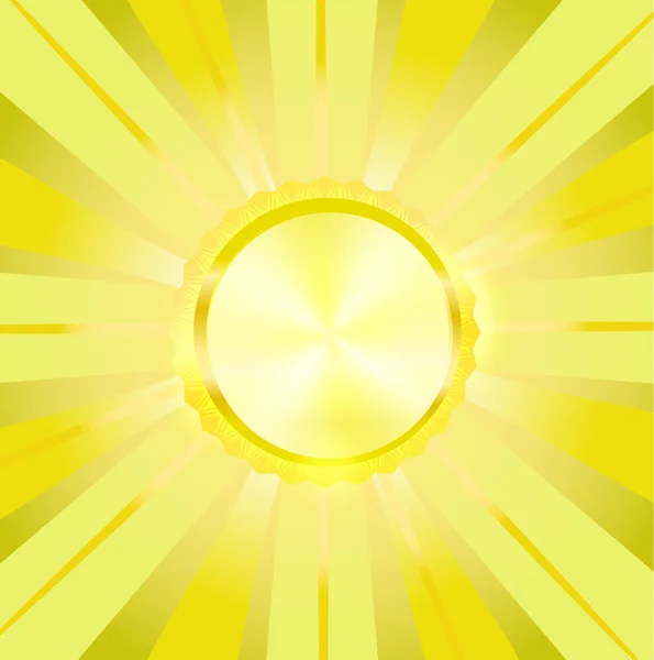 Estallar fondo amarillo dorado para el diseño — Vector de stock