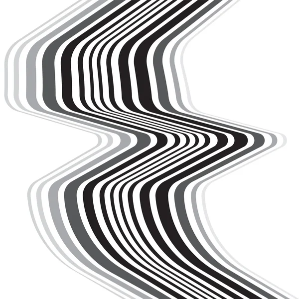 Оптический эффект Mobius wave stripe design movement — стоковый вектор