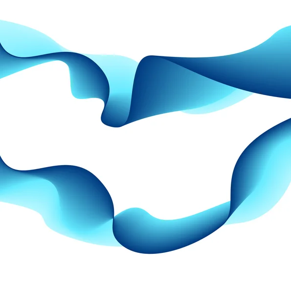 Astratto blu acqua su bianco elemento di sfondo vettoriale — Vettoriale Stock