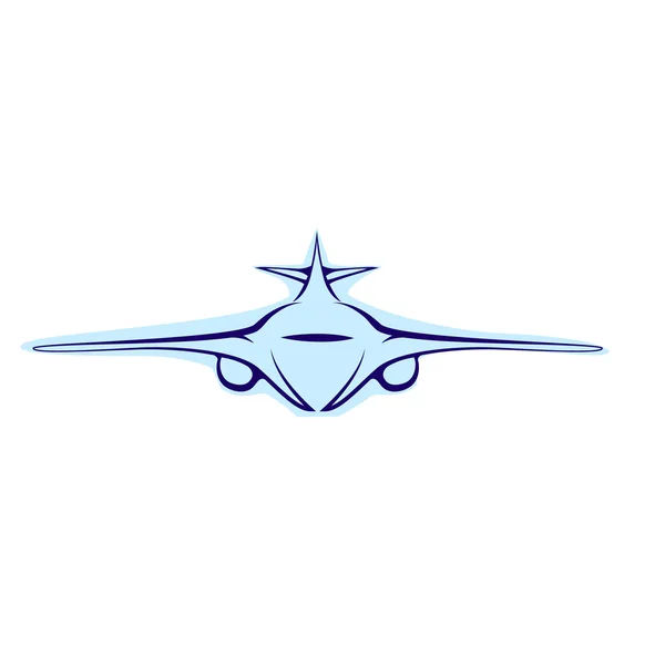 Aeroplano simbolo vettore illustrazione disegno segno — Vettoriale Stock