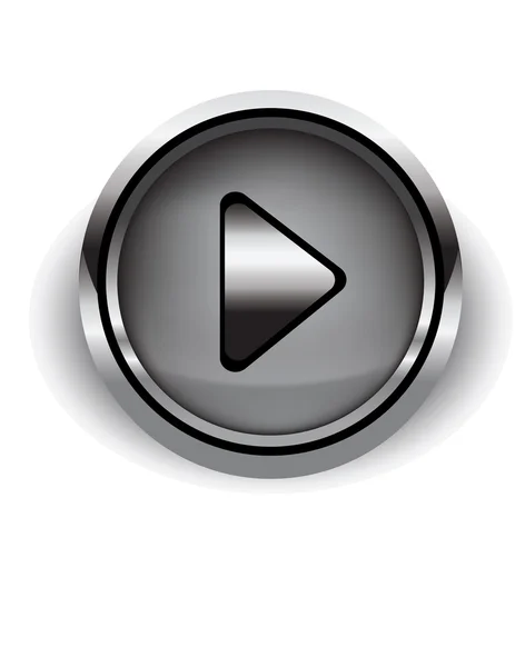 多媒体，简单的圆形的圈播放按钮开始视频，m — 图库矢量图片