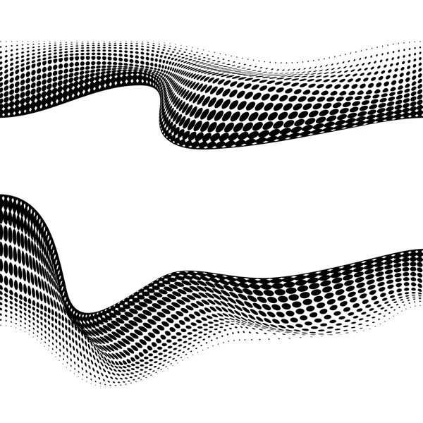 Fond pointillé morphing vecteur conception — Image vectorielle