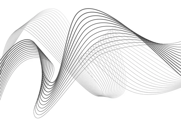 Elemento de onda abstrato para ilustração vetorial de design — Vetor de Stock