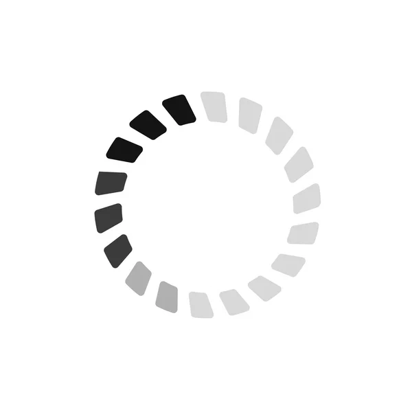 Precargador segmentado, forma de búfer o indicador de progreso — Archivo Imágenes Vectoriales
