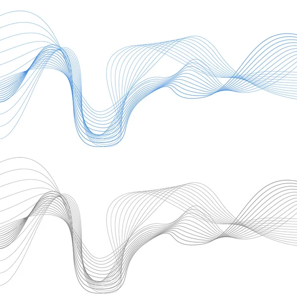 Elemento de onda abstrato para ilustração vetorial de design —  Vetores de Stock