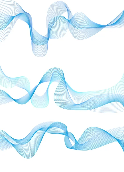 抽象的な波ベクトル イラストをデザインの要素 — ストックベクタ