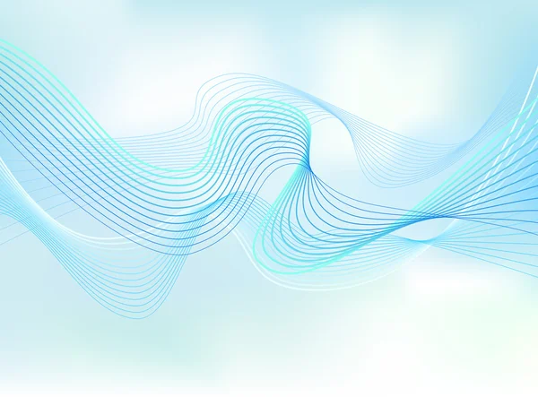 Abstract flowing water wave vector background design element — Stock Vector