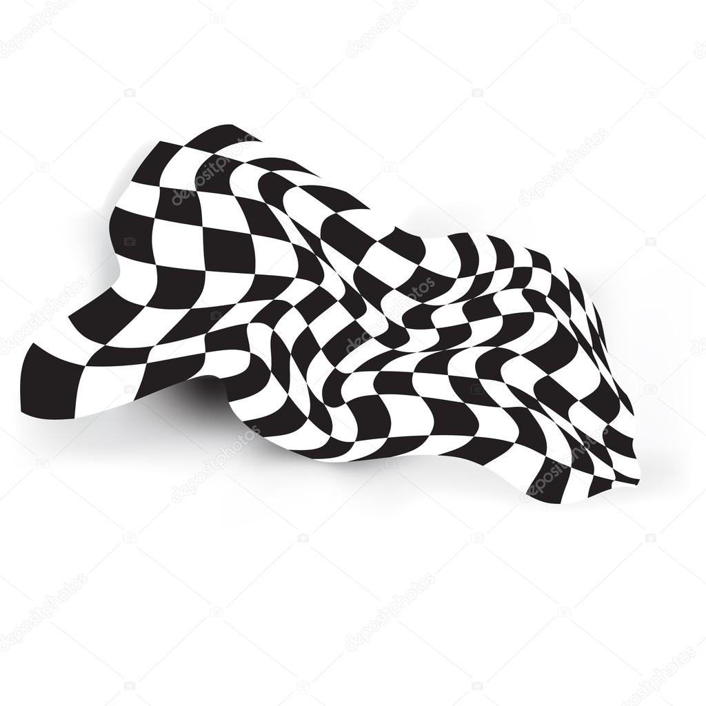 race flag waveing vector background layout design