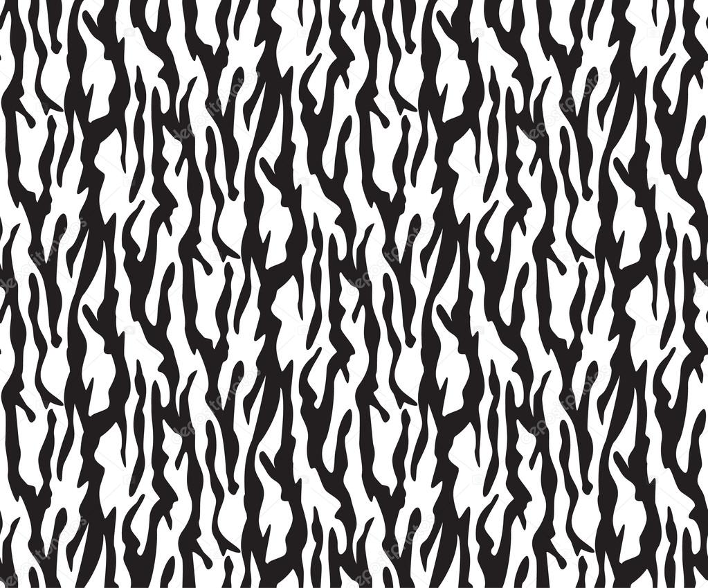 seamless zebra pattern black and white vector background