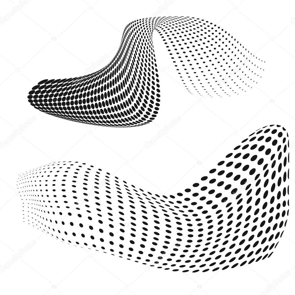 dotted background morphing vector design