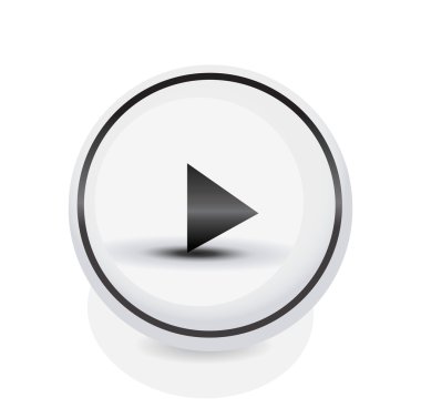Basit yuvarlak daire Oynat düğmesini çoklu ortam, başlangıç video, m