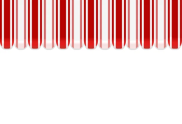 Markisengeschäft Hintergrund auf rot — Stockvektor