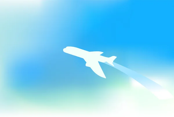 きれいな空の旅を背景デザインのベクトル — ストックベクタ