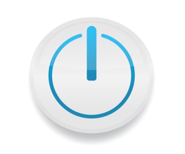 Düğme w / daireler güç sembolü. Başlatmak, başlamak, başlatmak, oynamak 