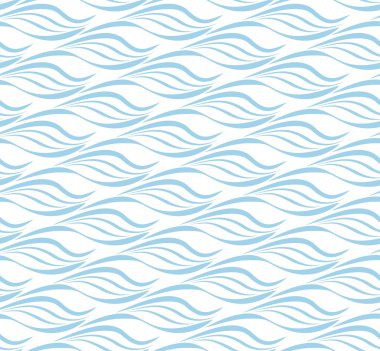 kesintisiz su dalgası desen vektör arka plan