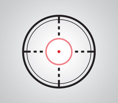 Artı, dürbün ağı, vizör, hedef grafik