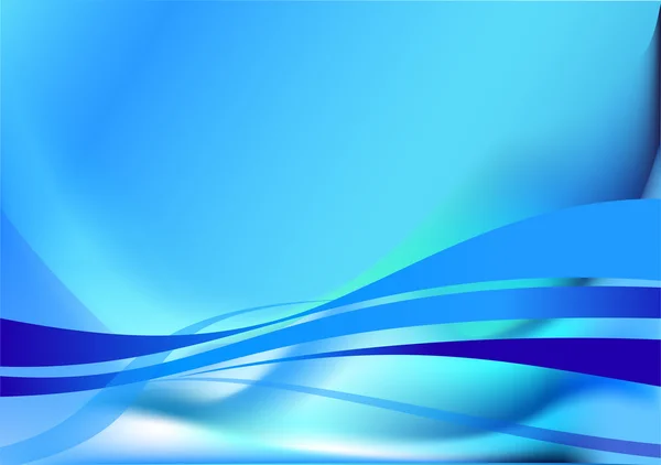 抽象的な流れる水波ベクトル背景デザイン要素 — ストックベクタ