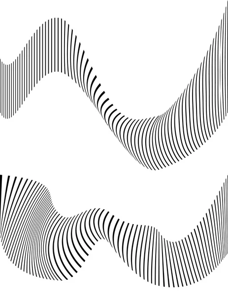 Вигнуті лінії фон білий і сірий вектор — стоковий вектор