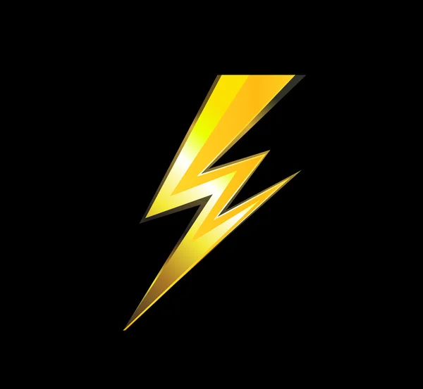 Oświetlenie, ładunek elektryczny ikona wektor symbol ilustracja — Wektor stockowy