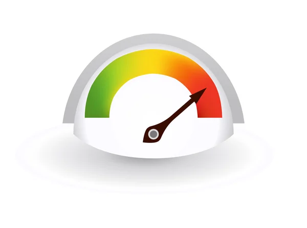 Speedometers or general indicators with needles. — Stock Vector