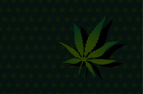 Cannabis, fundo folha de maconha com textura —  Vetores de Stock