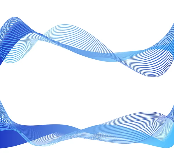 Abstract flowing water wave vector background design element — Stock Vector