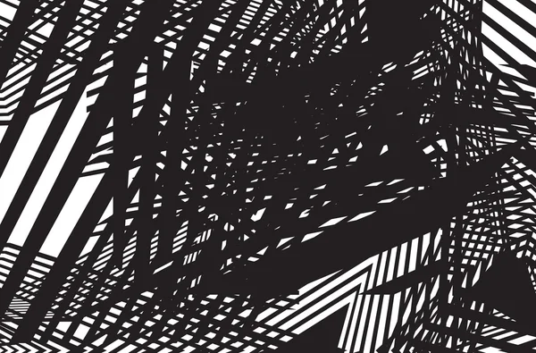 Optisk art bakgrund, op konst, svart och vit design straiight — Stock vektor