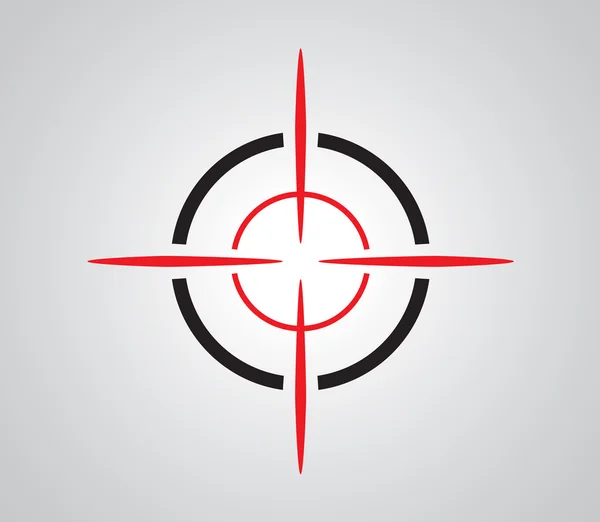 Crosshair, retícula, visor, gráficos objetivo — Vector de stock