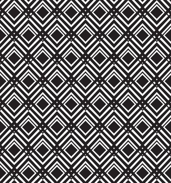 Optical art pattern seamless background black and white — Stock Vector