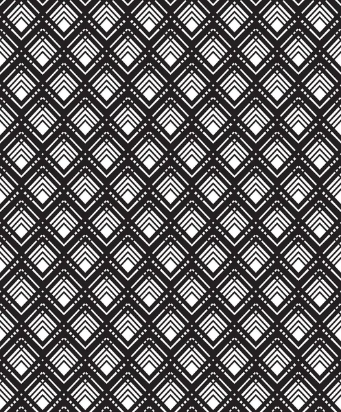 Optical art pattern seamless background black and white — Stock Vector
