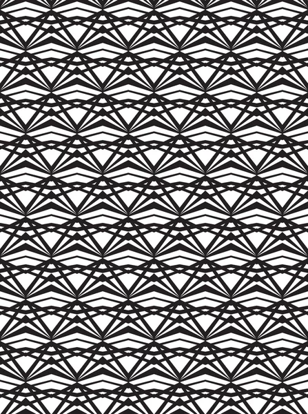 Motif d'art optique fond sans couture noir et blanc — Image vectorielle