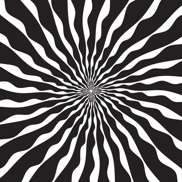 Abstract twist, swirl, rays radial stylish background — Stock Vector