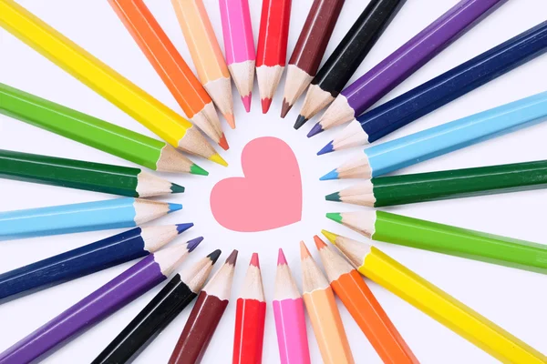 Crayon d'amour Images De Stock Libres De Droits