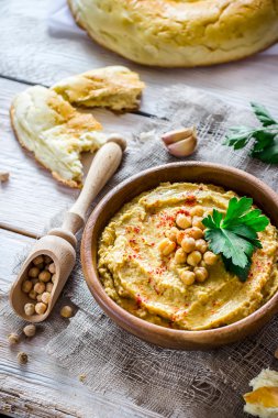 Humus masaya ahşap kase. 