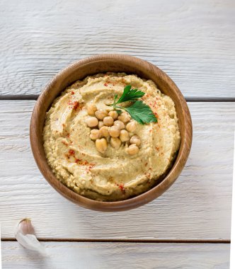 Humus masaya ahşap kase.