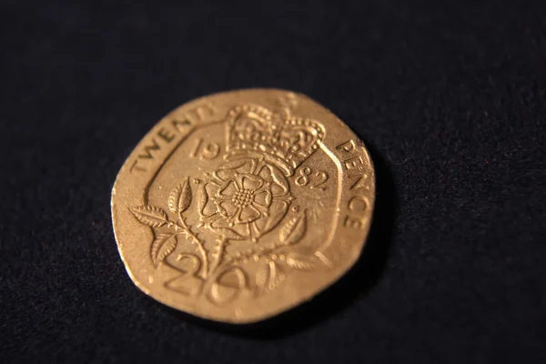 Twenty Pence coin — Stock Photo, Image