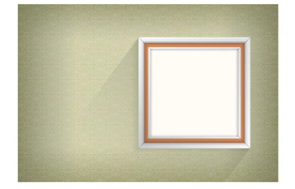 Antique white frame — Stock Vector