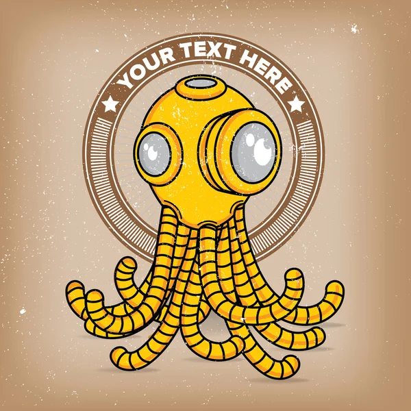 Ahtapot tüplü robot logosu