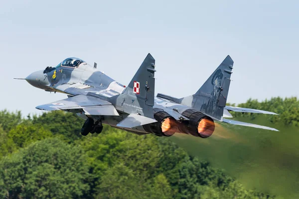Mikoyan Mig Odrzutowiec Fulcrum Polskich Sił Powietrznych — Zdjęcie stockowe