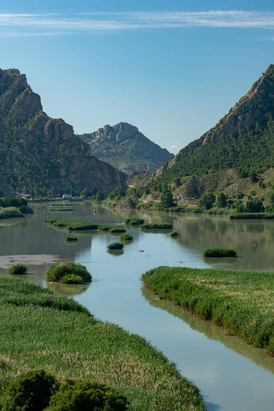 Reservatório Ojos Valle Ricote Múrcia Espanha — Fotografia de Stock