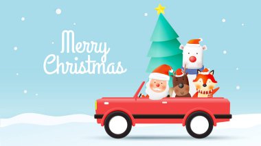 Noel Baba ve hayvan çetesi kağıt sanatı ve pastel schenme üzerine güzel bir geçmişi var.