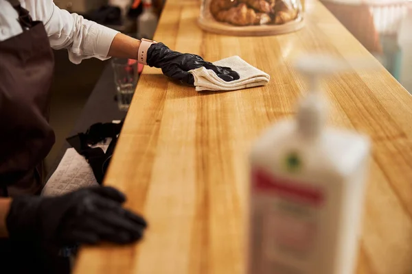 Picture of workspace of barista in coffee house — Stock Photo, Image