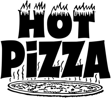 Hot Pizza Banner clipart